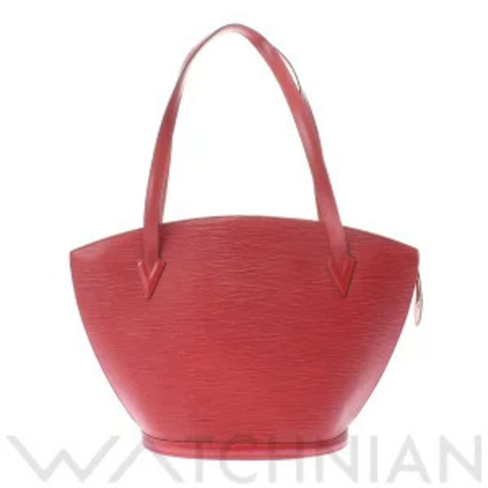 Louis Vuitton Epi Saint Jacques Shopping Bag Castilian Red Leather Shoulder